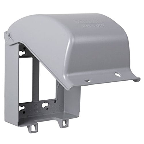 TayMac MX6200 RaynGuard Extra Duty Metal Weatherproof in-Use Cover, 2-Gang, Gray