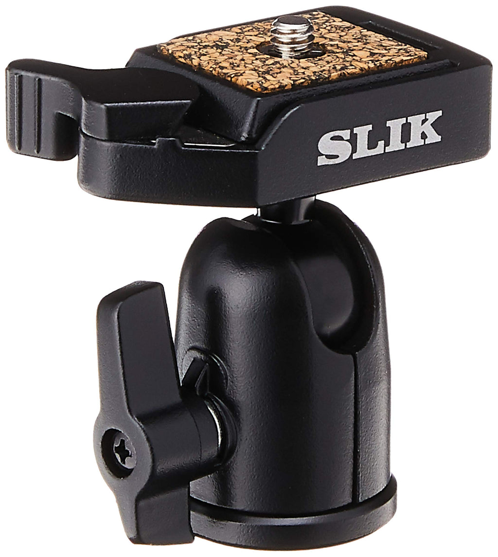 SLIK SBH-100 DQ Compact Ballhead with Quick Release, Supports 2.2 lbs., Black (618-324) Supports 2.2 lbs. Black (618-324)