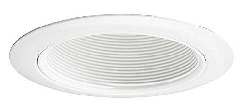 Juno Lighting 14 WWH 14W-WH 4-Inch Recessed Trim, White with White Baffle