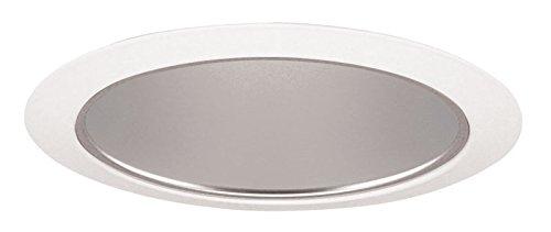 Juno Lighting 27HZ-WH LED Tapered Downlight Cone Trim, 6-Inch, White Trim with Haze