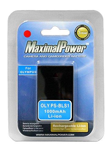 Maximal Power dB OLY BLS-1 Replacement Battery for Olympus Digital Camera/Camcorder - Black