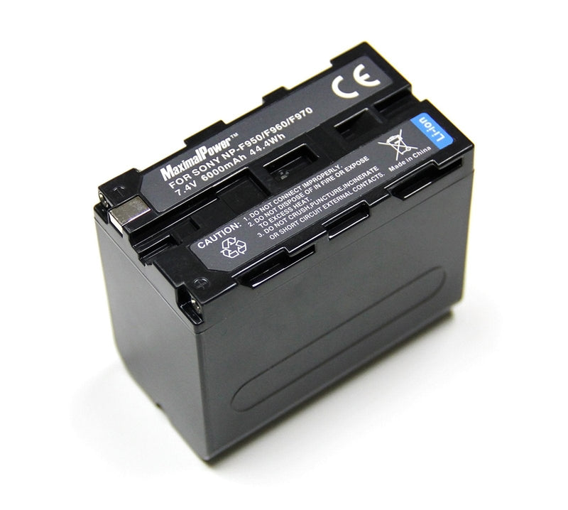 Maximal Power NP-F950/F970 Replacement Battery for Sony Digital Camera Camcorder Black DB SON NP-950/F970