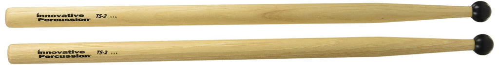 Innovative Percussion Hickory Shaft Marching Sticks, inch (TS2) TS-2 OVERSIZED ROUND BEAD NYLON