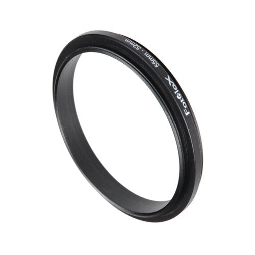 Fotodiox 52mm - 55mm, 52-55mm Macro Close-up Reverse Ring, Anodized Black Metal Ring, for Nikon, Canon, Sony, Olympus, Pentax, Panasonic, Samsung Camera