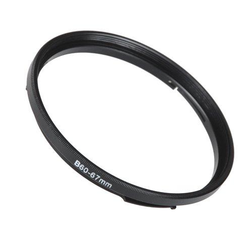 Fotodiox Bayonet 60 B60-67mm Step Up Filter Adapter Ring for Hasselblad, Anodized Black Metal Filter Adapter Ring 60-67mm