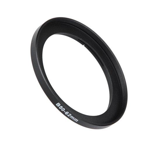 Fotodiox Bayonet 50 B50-62mm Step Up Filter Adapter Ring for Hasselblad, Anodized Black Metal Filter Adapter Ring 50-62mm