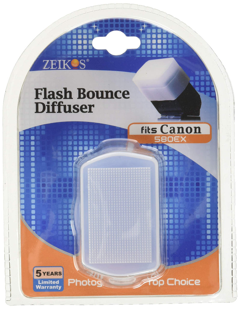 Zeikos ZE-HD580 Hard Flash diffuser for Canon 580EX flash (White)