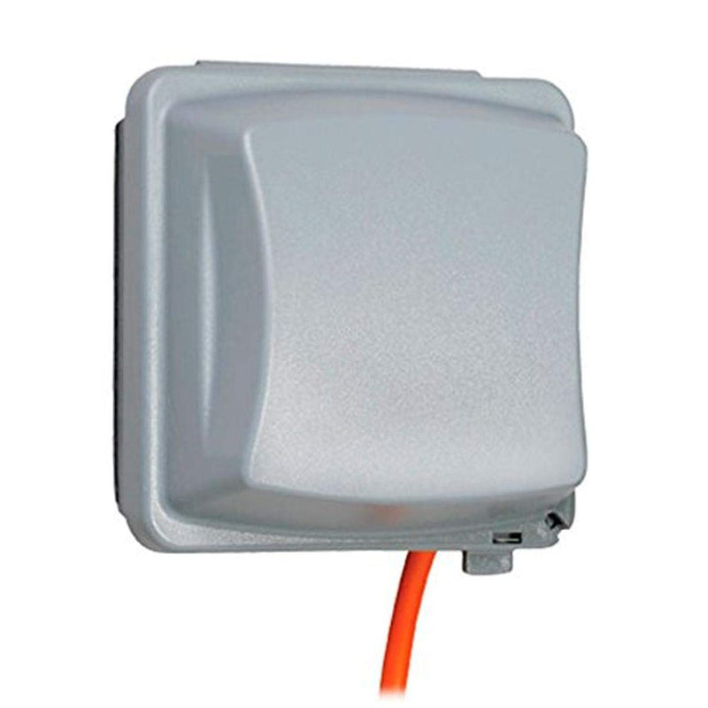 TayMac MM2410G 2.75-in. Deep Outdoor Box, UFAST 55-in-1, Rated NEMA 3R 2-Gang Weatherproof In-Use Electrical Outlet Cover for Home Improvement, Gray