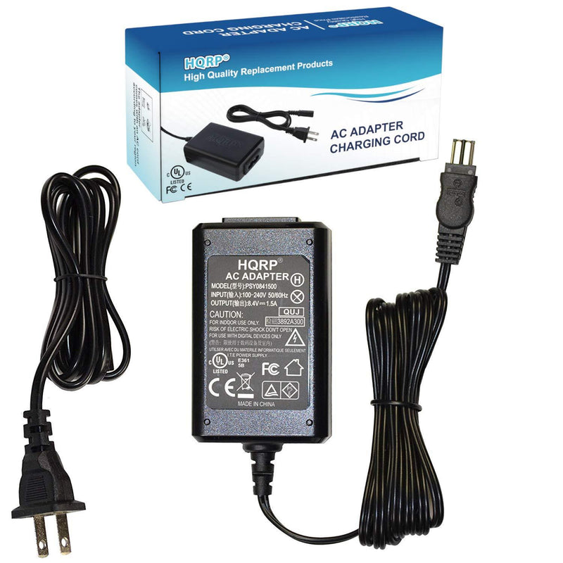 HQRP 8.4V AC Adapter Charger works with Sony AC-L10A L10B L10C L10 L15 L100 HandyCam CCD-TRV108 CCD-TRV118 CCD-TRV128 CCD-TRV138 CCD-TR748 CCD-TR748E CCD-TR648 CCDTR648E CCDTRV238 CCDTRV238E Camcorder