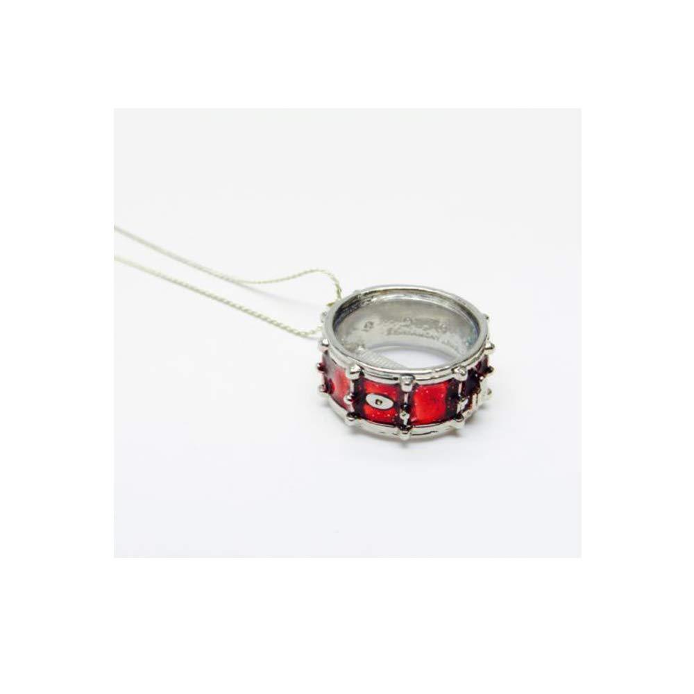 Snare Drum Necklace - Red