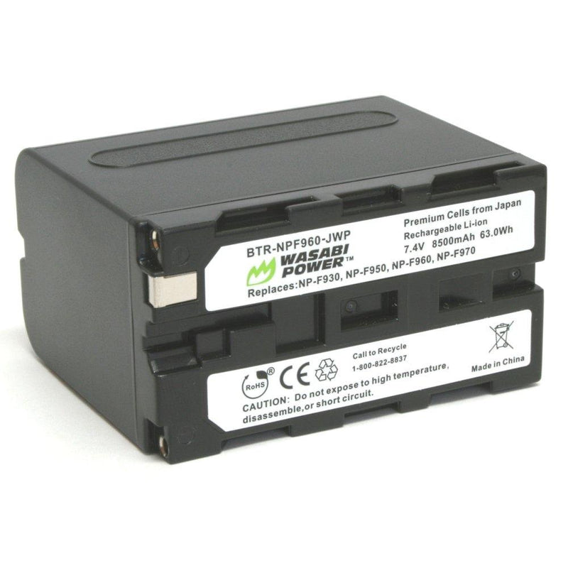 Wasabi Power Battery for Sony NP-F975, NP-F970, NP-F960, NP-F950 (8500mAh) and Sony DCR-VX2100, DSR-PD150, DSR-PD170, FDR-AX1, HDR-AX2000, HDR-FX1, HDR-FX7, HDR-FX1000, HVL-LBPB, HVR-HD1000U, HVR-V1U, HVR-Z1P, HVR-Z1U, HXR-MC2000U, MVC-FDR1, NEX-EA50UH...