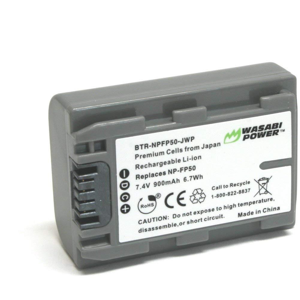 Wasabi Power Battery for Sony NP-FP50, NP-FP30 (900mAh)