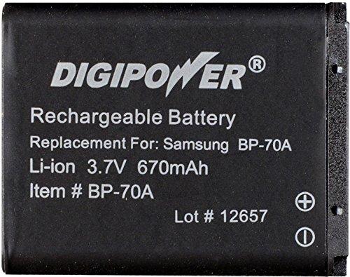 Digipower BP-70A Replacement Li-Ion Battery for Samsung SLB-70A