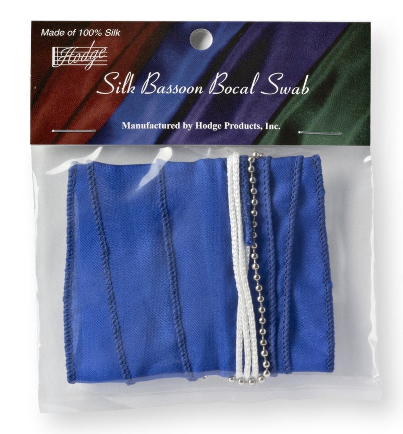 Hodge Silk Bassoon Bocal Swab - Blue