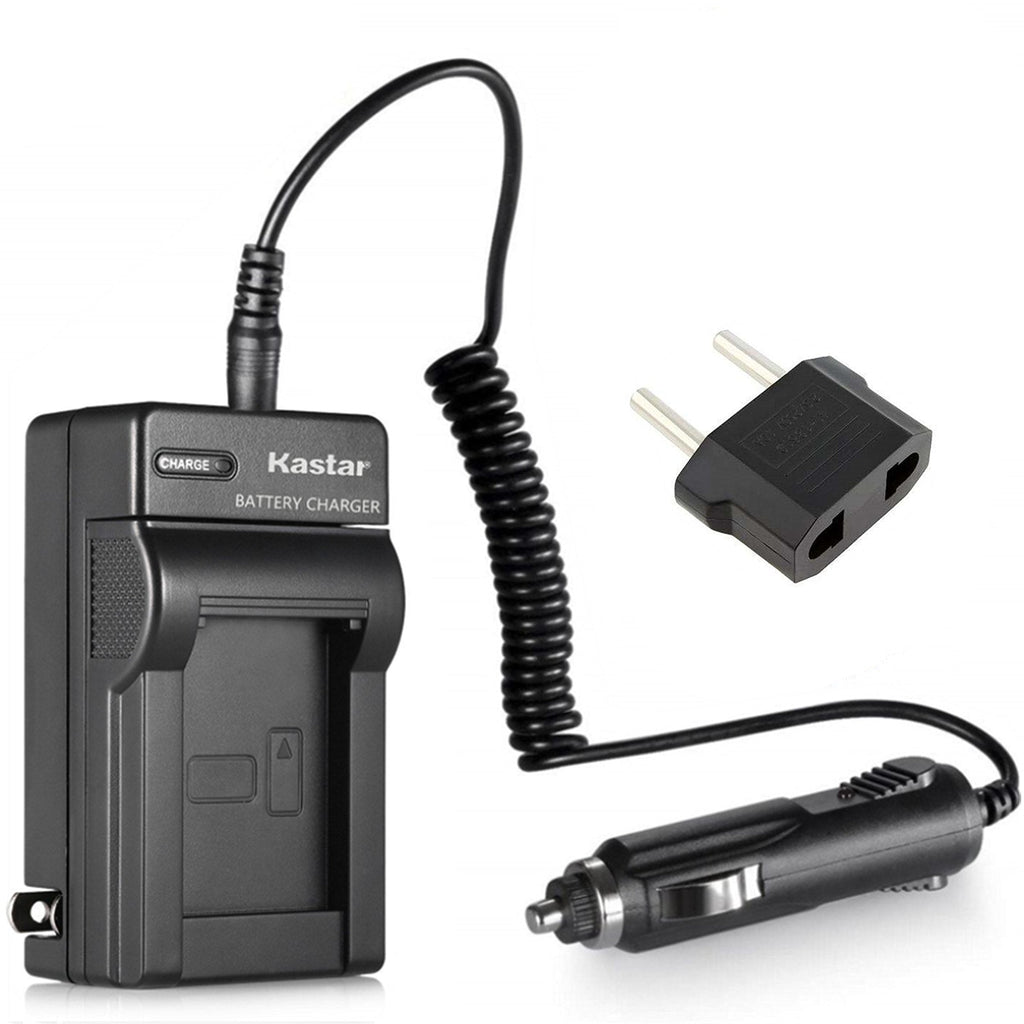 Kastar Replacement Battery Charger with Car Adapter for JVC BN-VF707U GZ-MG27 GZ-MG27AH-U GZ-MG27E GZ-MG27EX GZ-MG27U GZ-MG27US GZ-MG30 GZ-MG30E GZ-MG30U GZ-MG30US GZ-MG31 GZ-MG31AC GZ-MG31U Camcorder