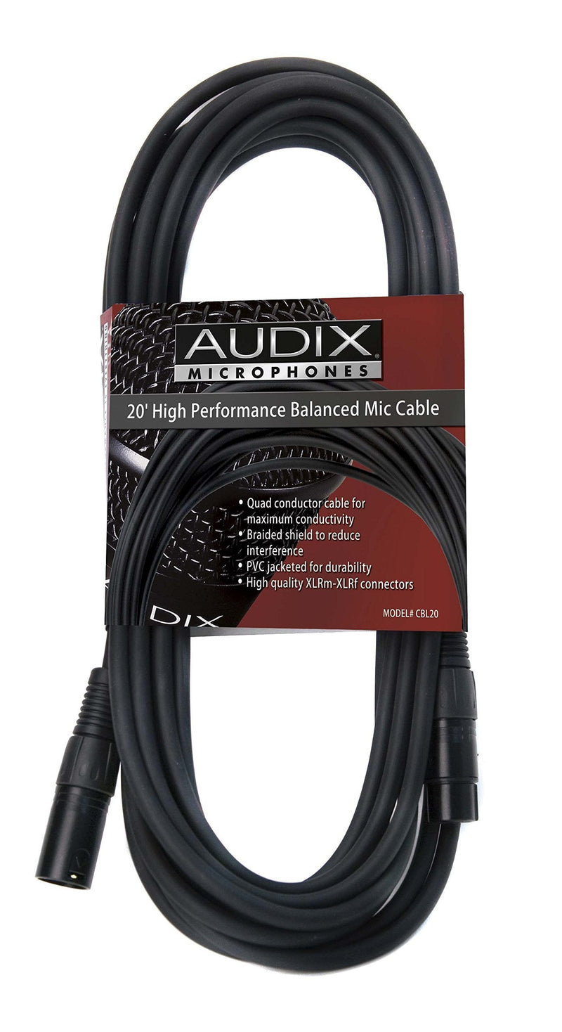 [AUSTRALIA] - Audix Cbl-20 20ft. XLR-XLR Microphone Cable 