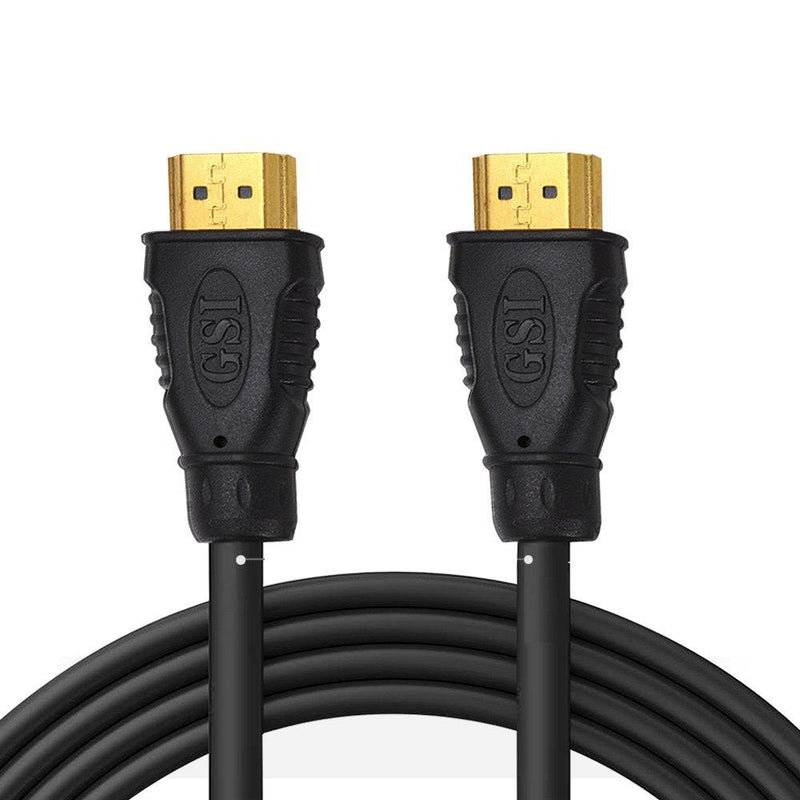 Pyle 12ft’ High Definition HDMI Cord - Portable Universal Gold Plated HDMI Cable Wire Adapter - TV to Player/Speaker/Computer Audio Video Connection - Supports 1080p HD 4K, 3D - Pyle GAHDMI6 (Black)