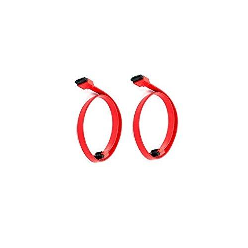 2 Pack 18inch SATA 6Gbps Cable w/Locking Latch - Red, CNE11445 18Inch (2 Pack)