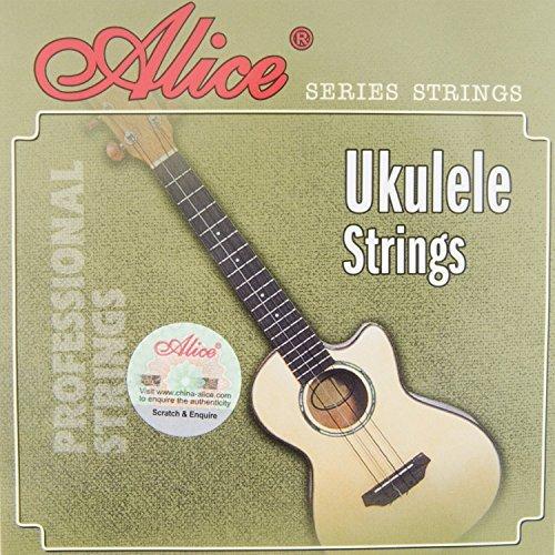 Alice UKULELE STRINGS AU04 standard uke string set - full set 4 clear nylon strings