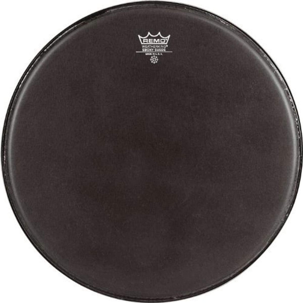 Remo ES0812MP Black Suede Emperor Crimplock Marching Tenor Drum Head, 12-Inch