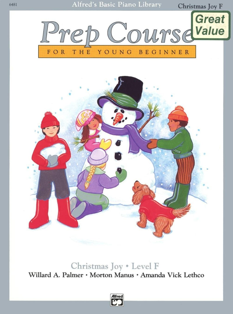 Alfred's Basic Piano Library: Prep Course Christmas Joy, Level F