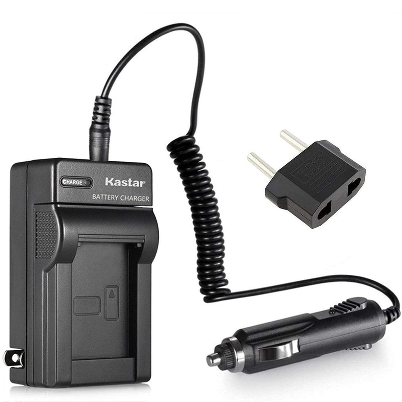 Kastar Battery Charger with Car Adapter Replacement for JVC BN-VF707 BN-VF707U JVC BN-VF714 BN-VF714U JVC BN-VF733 BN-VF733U and JVC GR-X5 GR-X5AC GR-X5E GR-X5US Camcorders