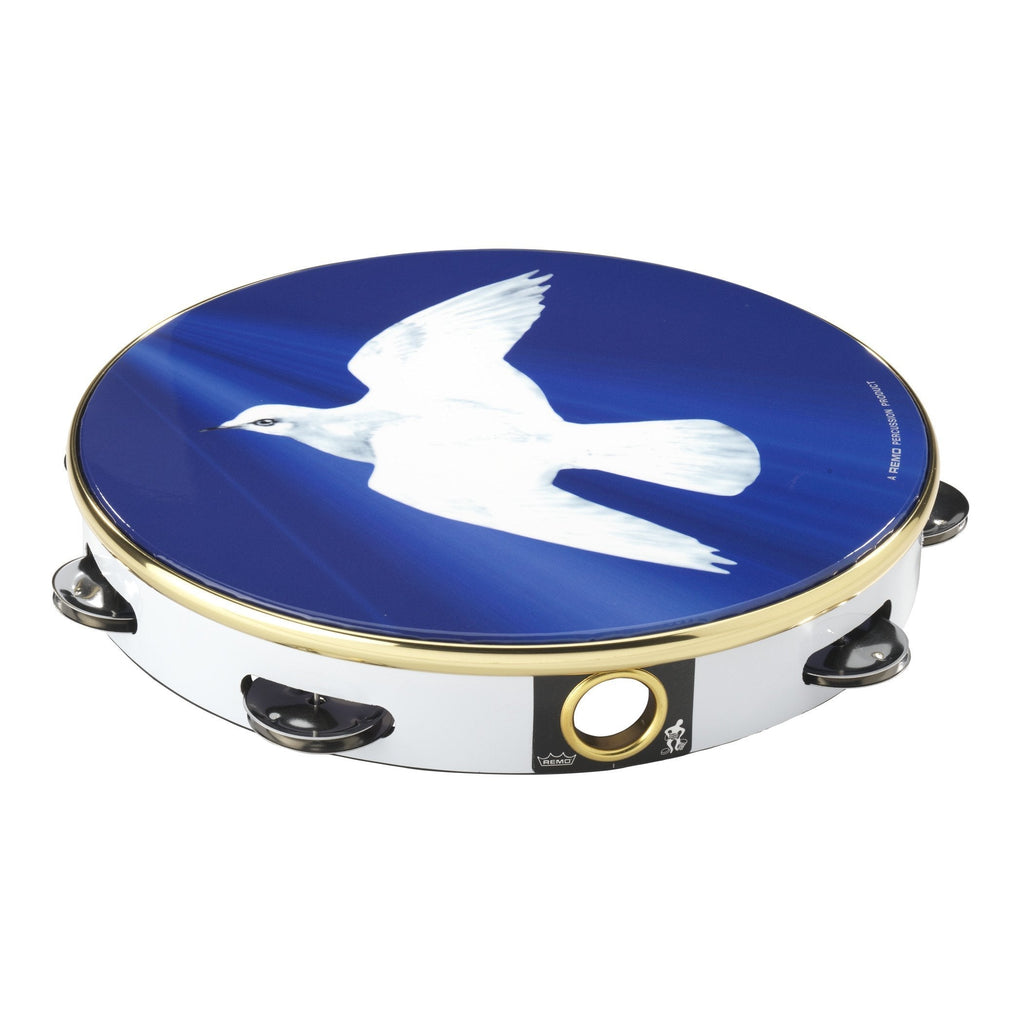 Remo TA911018 Religious Tambourine (10-Inch) - Dove