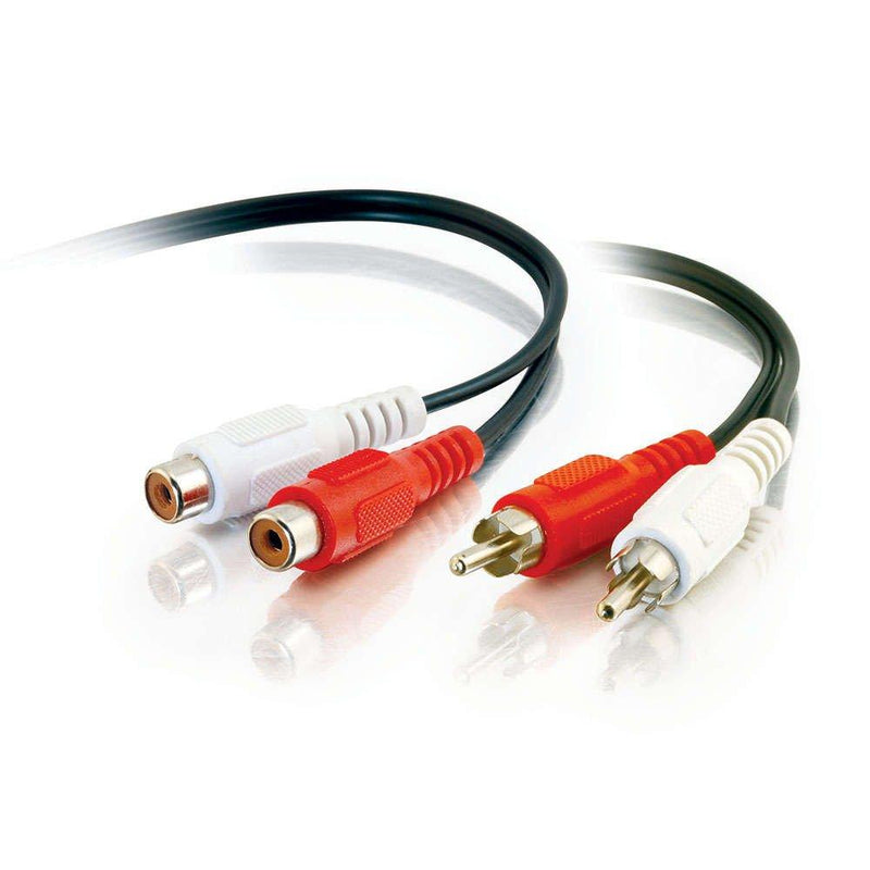 C2G Value Series RCA Stereo Audio Extension Cable, Black (6 Feet, 1.82 Meters) - 40468 RCA Audio Extension Cable 6 Feet