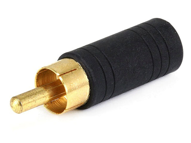Monoprice 107241 RCA Plug to 3.5mm Stereo Jack Adaptor, Gold Plated