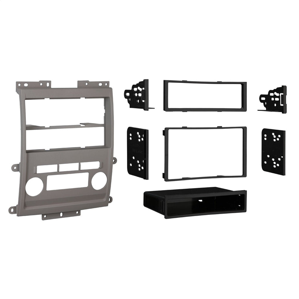 Metra 99-7428G Double DIN/ISO DIN Installation Dash Kit for 2009 Nissan Frontier LE/SE (Gray) Standard Packaging