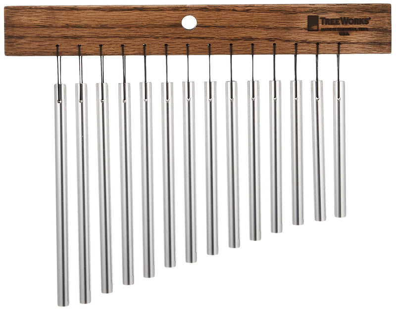 TreeWorks Chimes TRE417 Made in USA Small Single Row Bar Chime, 14-Bar Wind Chime (VIDEO)