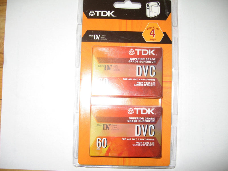 Tdk Digital Video Cassette 60 Min 4 Pk