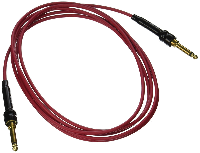 [AUSTRALIA] - George L's 155 Guage Cable with Straight Plugs (Red, 10 Foot) 10 ft. 