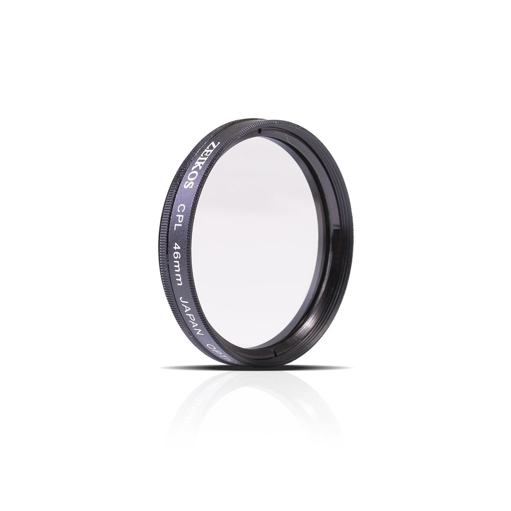 Zeikos 46mm Multi-Coated CPL Circular Polarizer Glass Filter w/ Rotating Mount For Olympus 25mm, 12mm f/2.0, 17mm f1.8, 60mm f/2.8, Panasonic LUMIX G 14mm f/2.5 & Lumix G X Vario PZ 45-175mm