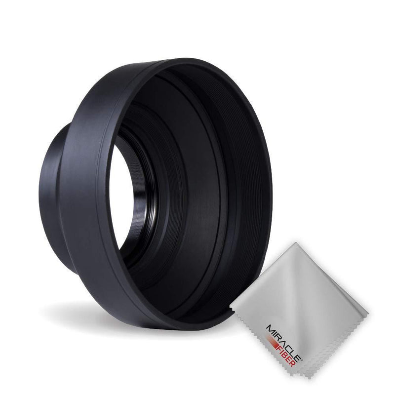 Zeikos ZE-LH52 52mm Soft Rubber Lens Hood (Black)