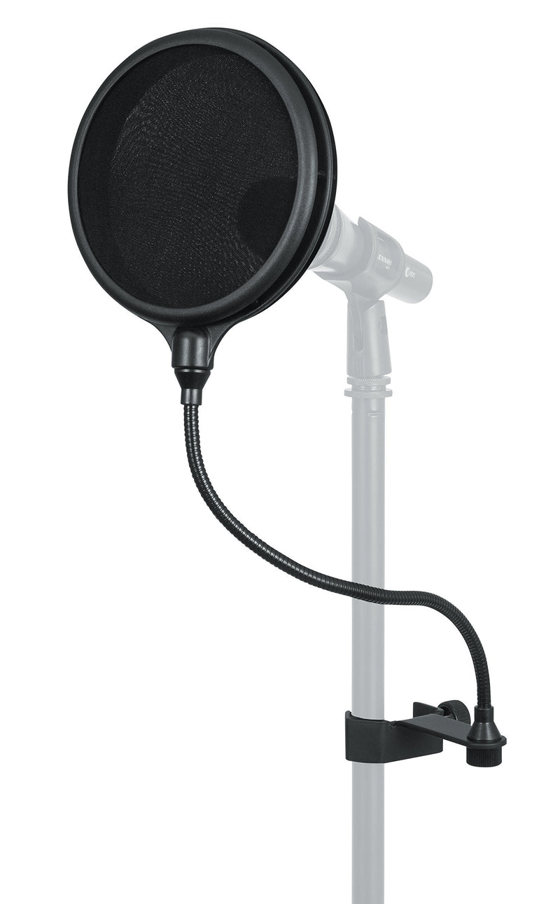 [AUSTRALIA] - Gator Cases Split Level Double Layered Pop Filter with Attachment Clamp; Fits Most Standard Microphone Stands (GM-POP FILTER) 