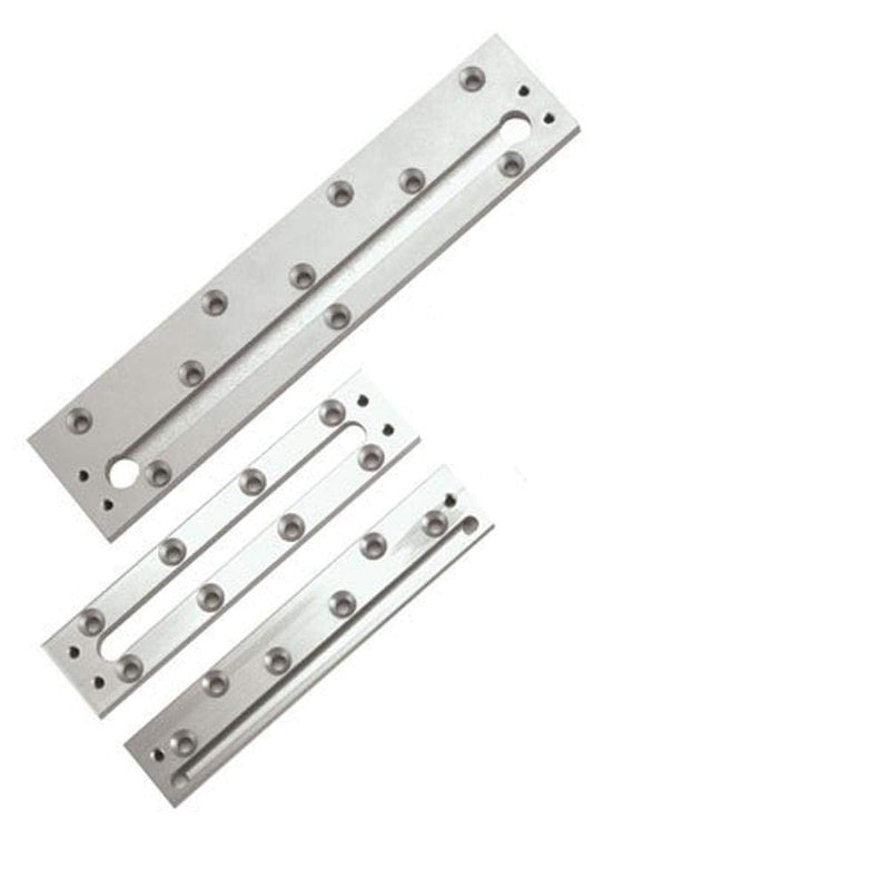 Securitron Aluminum Concrete/Wood Bracket for M62 Magnalock Electromagnetic Lock, 8" Length, Clear Anodized Finish