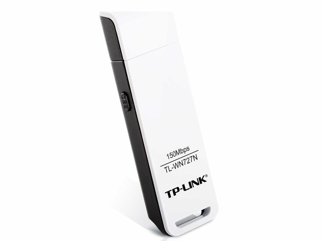 TP-Link Wireless N150 USB Adapter,150Mbps, w/WPS Button, IEEE 802.1b/g/n, WEP, WPA/WPA2 (TL-WN727N)