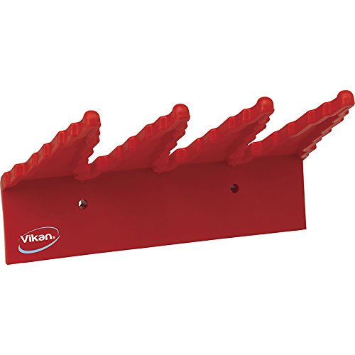 Vikan 06154 Red Reinforced Polypropylene Wall Bracket 0615