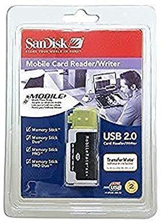 SanDisk SDDR-107-A10M MobileMate MS+ USB 2.0 Mobile Card Reader/Writer Support 1GB 2GB 4GB 8GB 16GB # Memory Stick # Memory Stick Duo # Memory Stick PRO # Memory Stick PRO Duo