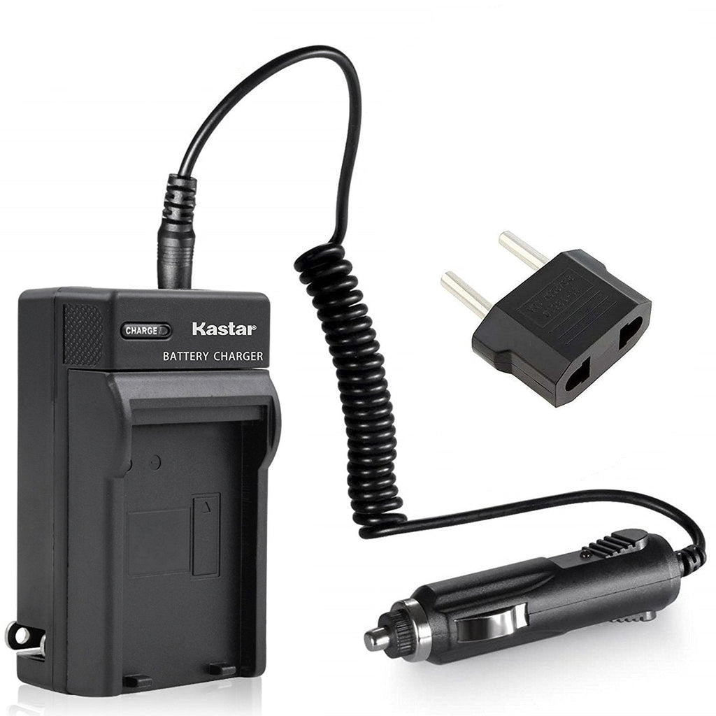 Kastar Charger with Car Adapter for Sony NP-FH50, FH30, FH70, FH100 Battery and Sony DCR-SX41 DCR-SX41L DCR-SX41R Camcorder