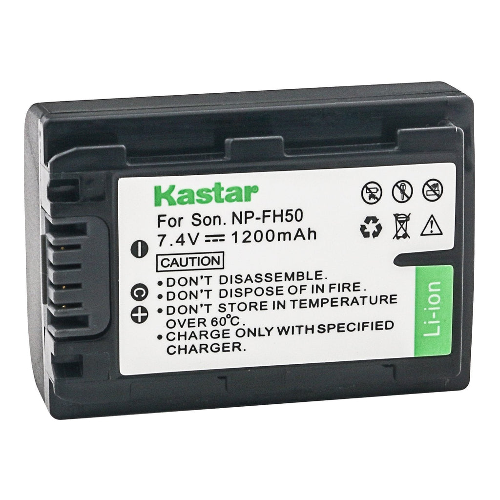 Kastar NP-FH50 Battery Replacement for Sony Sony DCR-SR47 DCR-SR47R DCR-SR47L DCR-SR47 DCR-SR48 DCR-SR50 DCR-SX50 DCR-SX60 and Sony NP-FH30 NP-FH40 NP-FH50 NP-FH70 NP-FH100 Battery