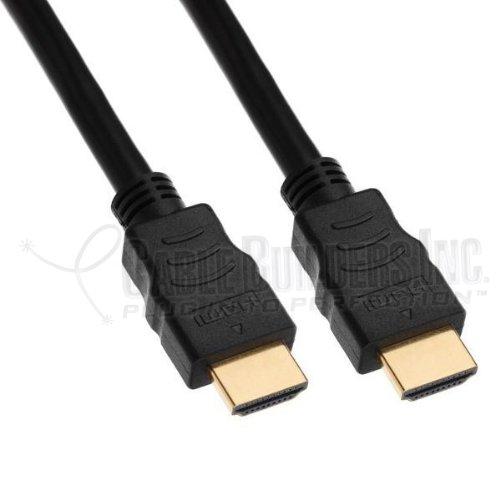 Cable Builders 6FT 1.4 High Speed HDMI Cable with Ethernet 1.4a 3D Content Type 4K X 2K Resolution Ethernet Channel Audio Return 6 FT 6' 6 Foot 6 Feet Cheap Sale Backward Compatible All Devices, Black Friday November Cyber Monday Sale