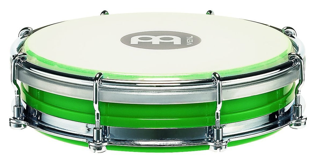 Meinl Percussion Tamborim with Floatune Tuning System - NOT MADE IN CHINA - Green ABS Plastic Body and Synthetic Head, 2-YEAR WARRANTY (TBR06ABS-GR)