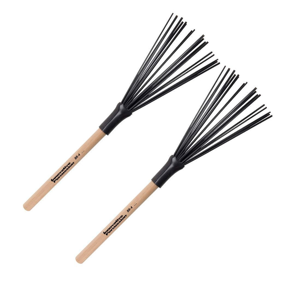 Innovative Percussion Wood Handle Synthetic, Heavy Brushes (BR4)