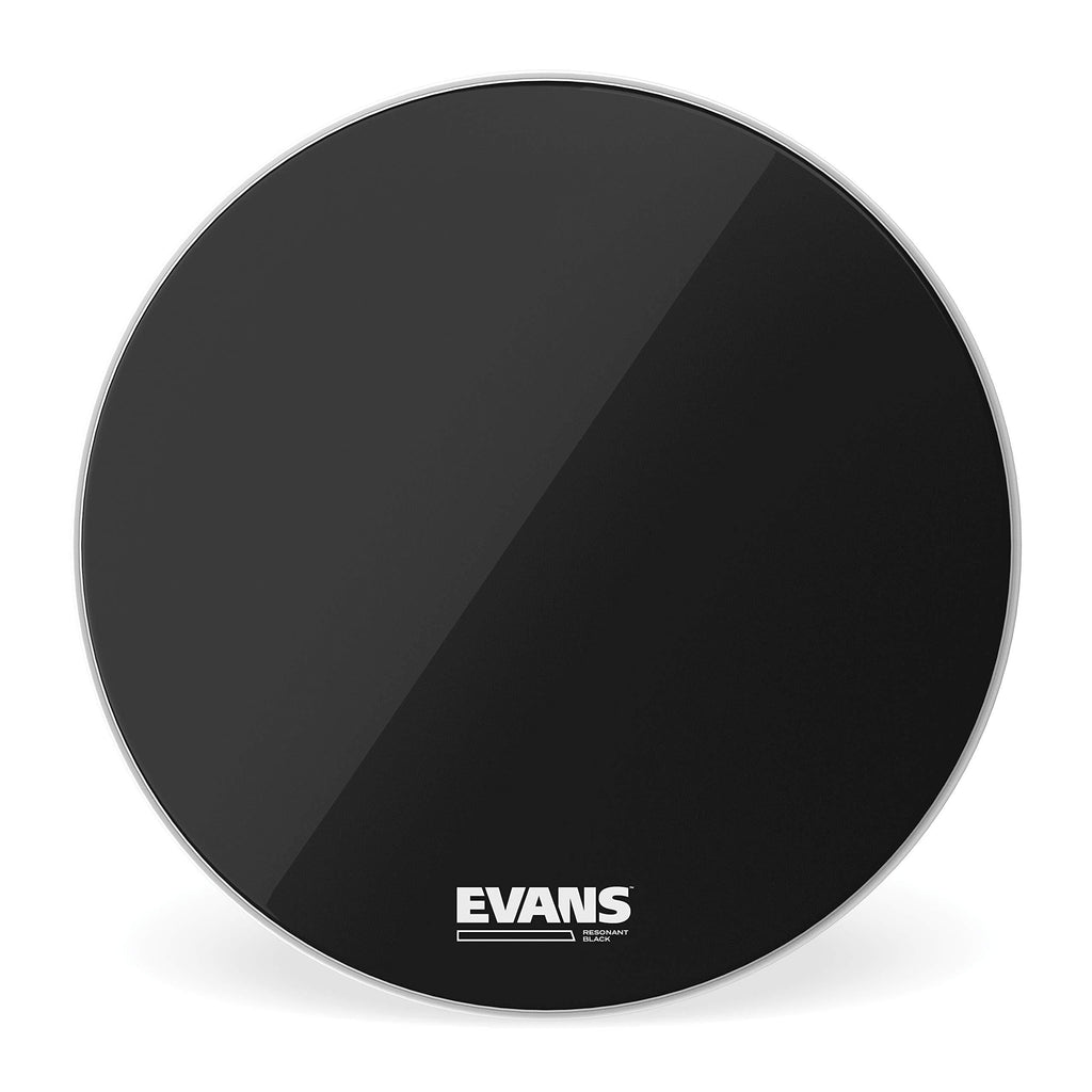 Evans Resonant Black Bass Drum Head, 18 Inch