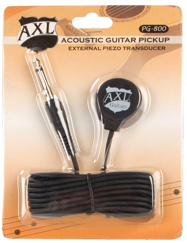 AXL Acoustic Guitar Transducer Pickup with 1/4 Jack and 9 Foot Cable