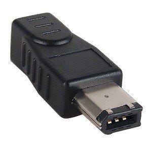 6-pin (M) to 4-pin (F) IEEE 1394 FireWire Adapter