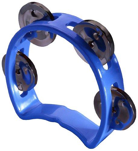 Stagg TAB-MINI/BL Plastic Cutaway Mini Tambourine with 4 Jingles - Blue