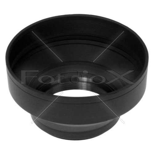 Fotodiox 3-Section Rubber Lens Hood, Sun Shade, 67mm